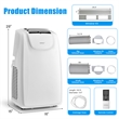 8000 BTU (11500 BTU ASHRAE) Dual Hose Portable Air Conditioner AC Unit
