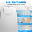 8000 BTU (11500 BTU ASHRAE) Dual Hose Portable Air Conditioner AC Unit