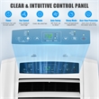 8000 BTU (11500 BTU ASHRAE) Dual Hose Portable Air Conditioner AC Unit
