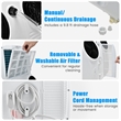 8000 BTU (11500 BTU ASHRAE) Dual Hose Portable Air Conditioner AC Unit