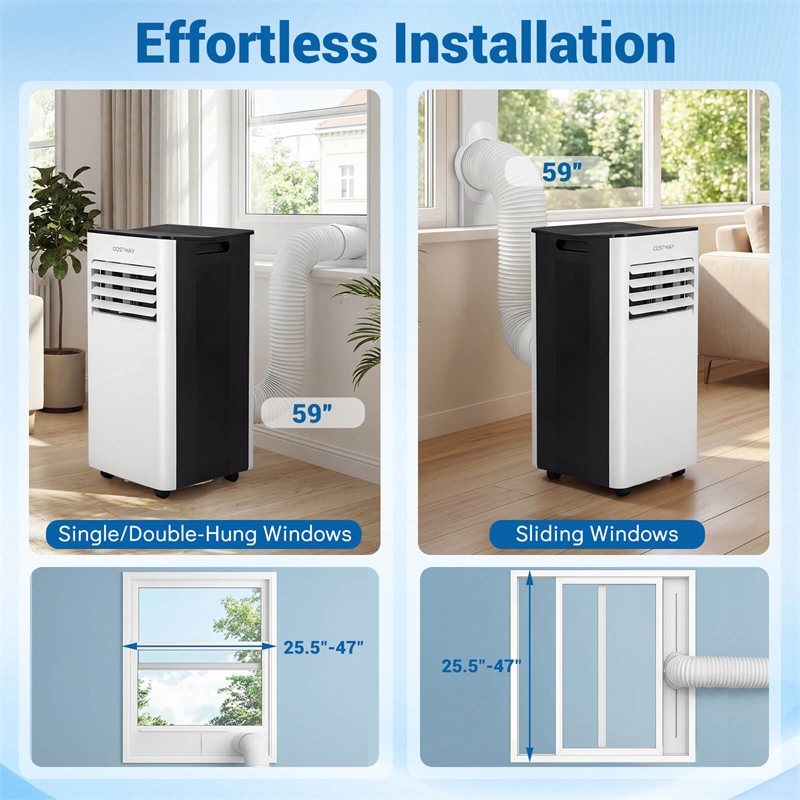 8000 BTU AC Cools Air Cooler with Fan Dehumidifier