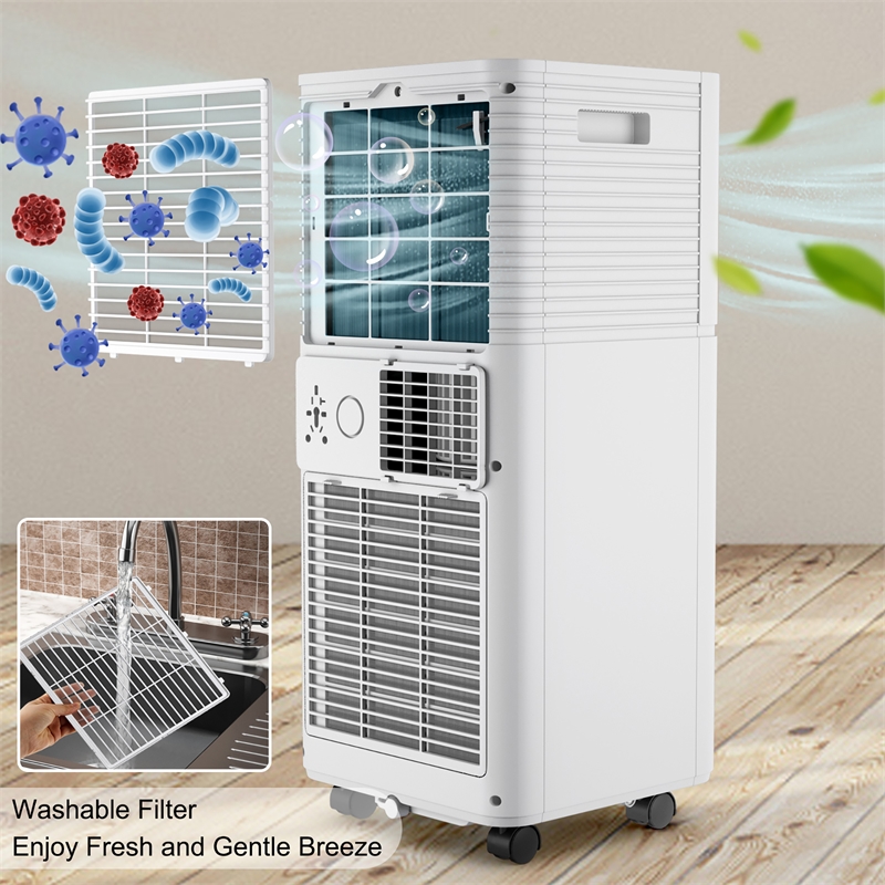 5000 BTU 8000 BTU ASHRAE Portable Air Conditioner Air Cooler White