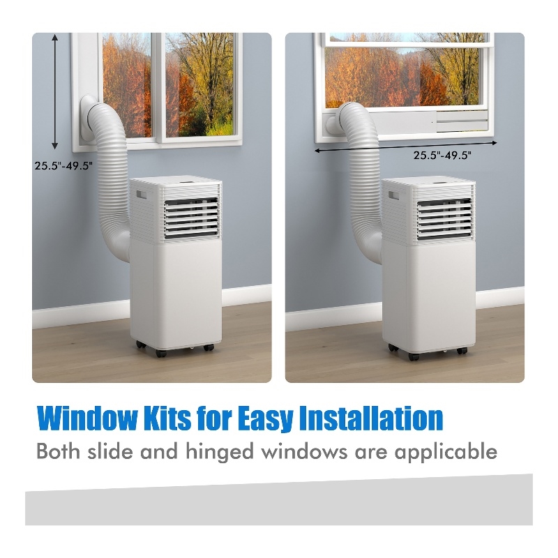 5000 BTU 8000 BTU ASHRAE Portable Air Conditioner Air Cooler White