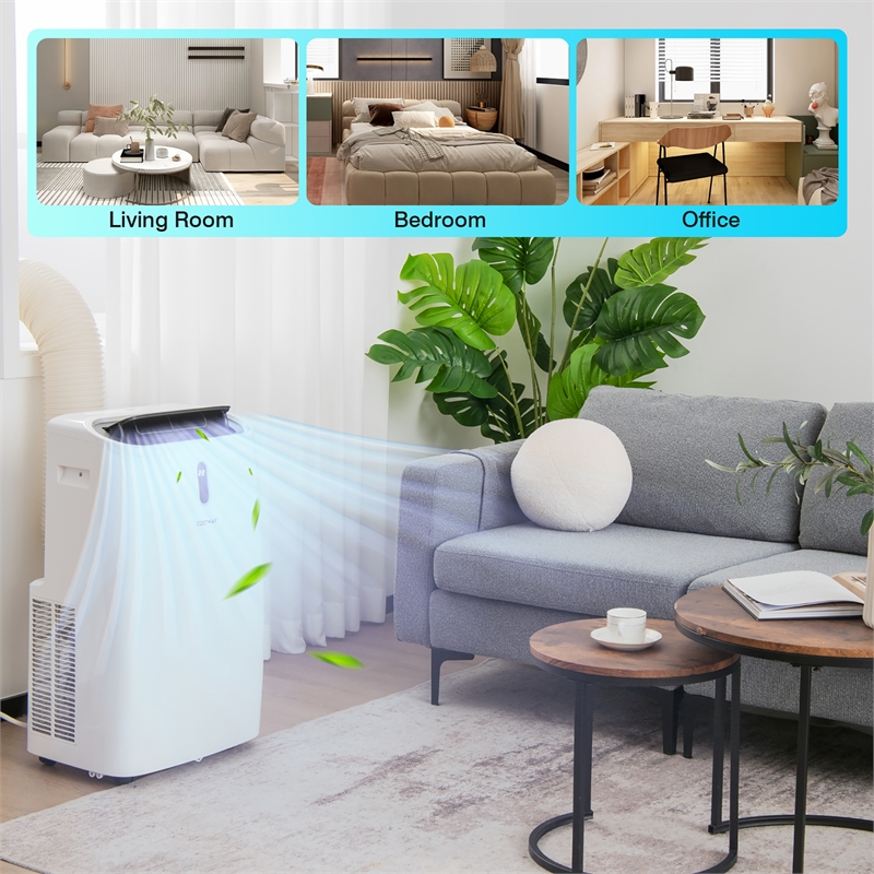 8800 BTU (14000 BTU ASHRAE) Portable Air Conditioner with APP Smart Control