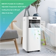 5000 BTU (8000BTU ASHRAE) Portable Air Conditioner with Remote Control White