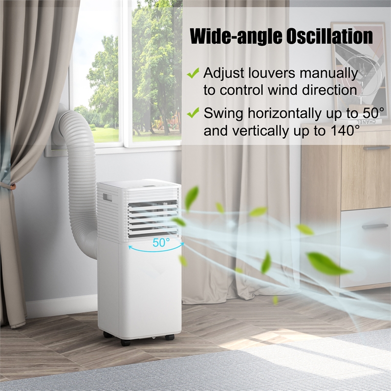 6000BTU (10000 BTU ASHRAE) Portable Air Conditioner Air Cooler