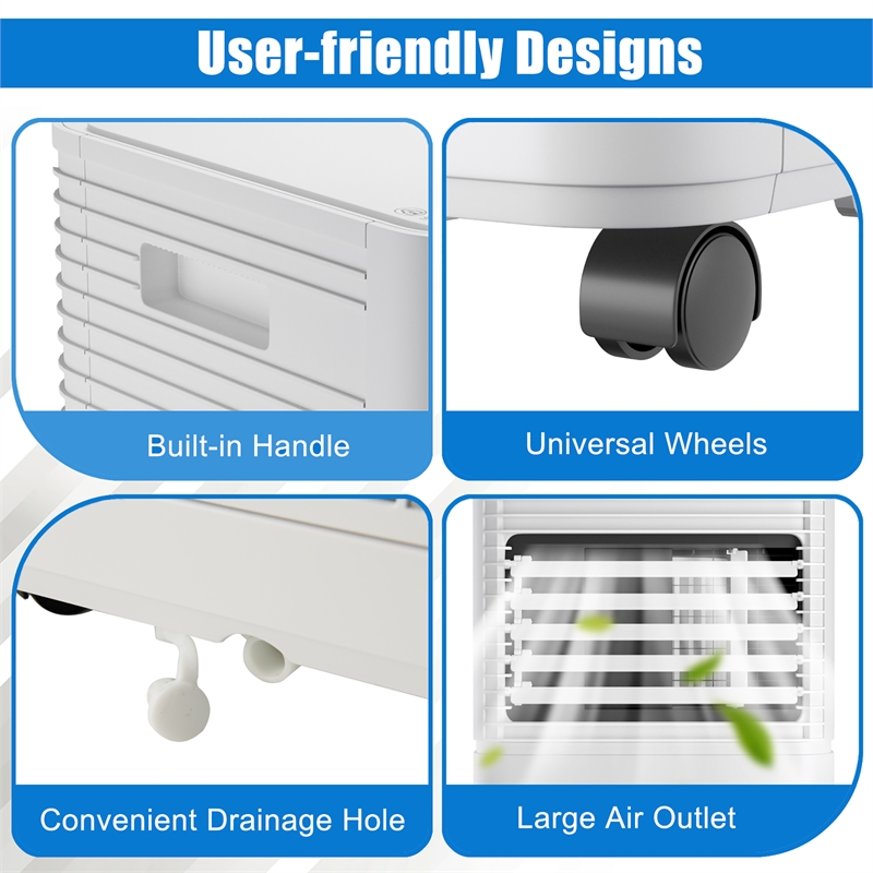 6000BTU (10000 BTU ASHRAE) Portable Air Conditioner Air Cooler