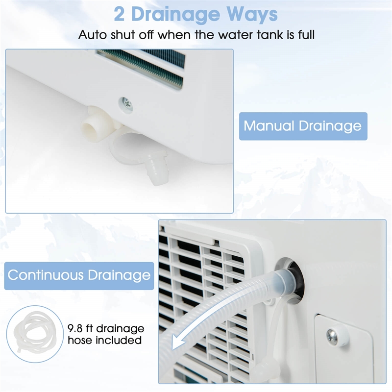 6000 BTU (10000 BTU ASHRAE) Portable Air Conditioner With Cool Dehum Fan