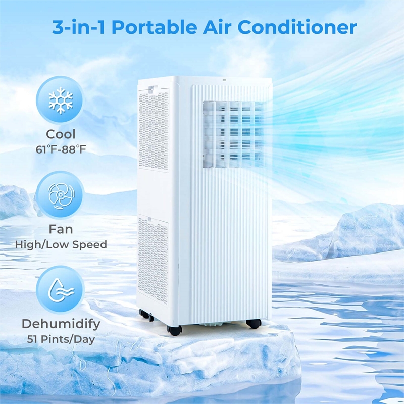 7100 BTU (10000 BTU ASHRAE) Portable Air Conditioner 10000 BTU AC Unit