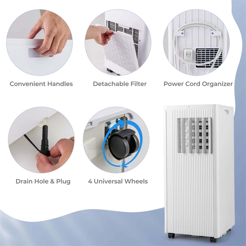 7100 BTU (10000 BTU ASHRAE) Portable Air Conditioner 10000 BTU AC Unit