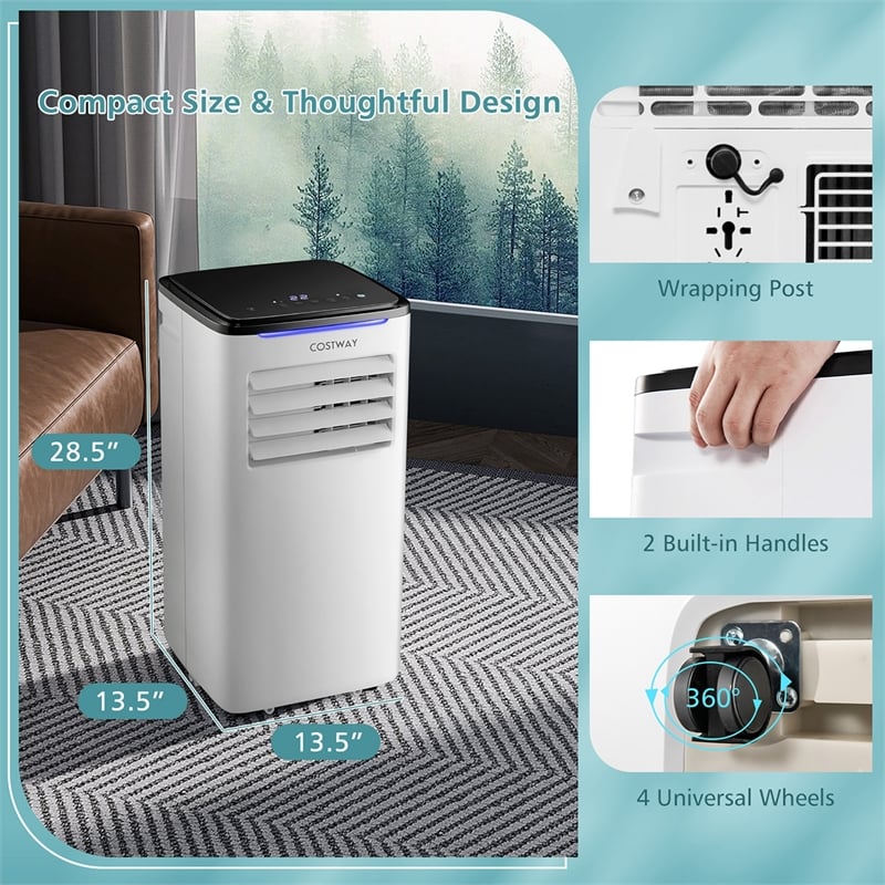 5200 BTU (8000 BTU ASHRAE) Portable Air Conditioner AC Unit