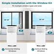 8000 BTU Portable Air Conditioner with Fan and Dehumidifier Remote Control