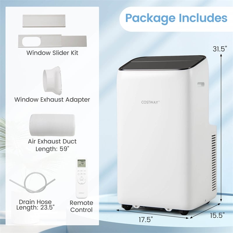 14000 BTU Inverter Portable Air Conditioner with APP Voiceand Remote Control