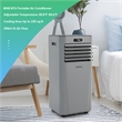 5000 BTU (8000BTU ASHRAE) Portable Air Conditioner with Remote Control Grey