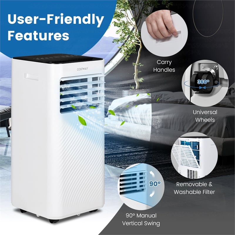 Portable Air Conditioner  6000 BTU (10000BTU ASHRAE)with Cool Fan Humidifier