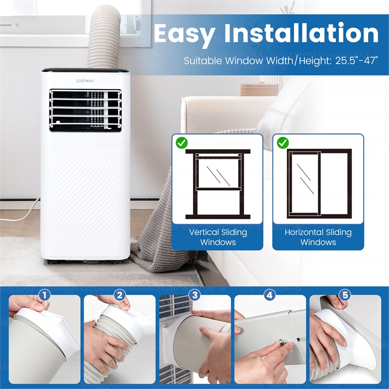 Portable Air Conditioner  6000 BTU (10000BTU ASHRAE)with Cool Fan Humidifier