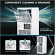 8000 BTU Portable Air Conditioner AC Unit with  Cool Fan Dehum Sleep Mode