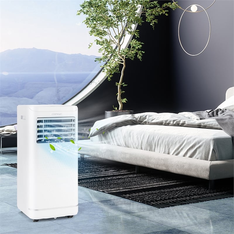 8000 BTU Portable Air Conditioner with Dehumidifierand Fan Mode
