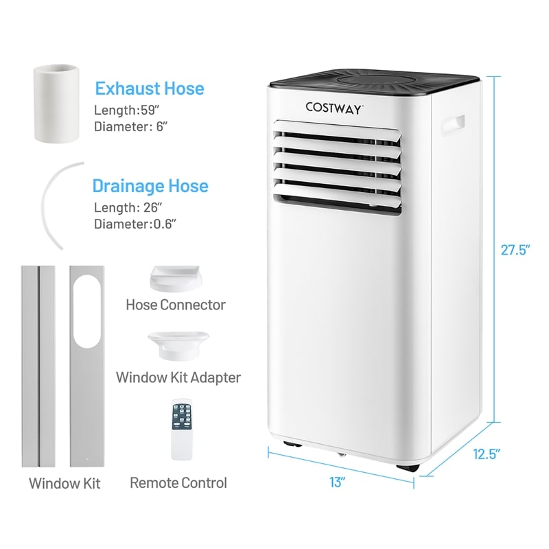 Portable Air Conditioner 6000 BTU (10000 BTU ASHRAE) Evaporative Air Cooler