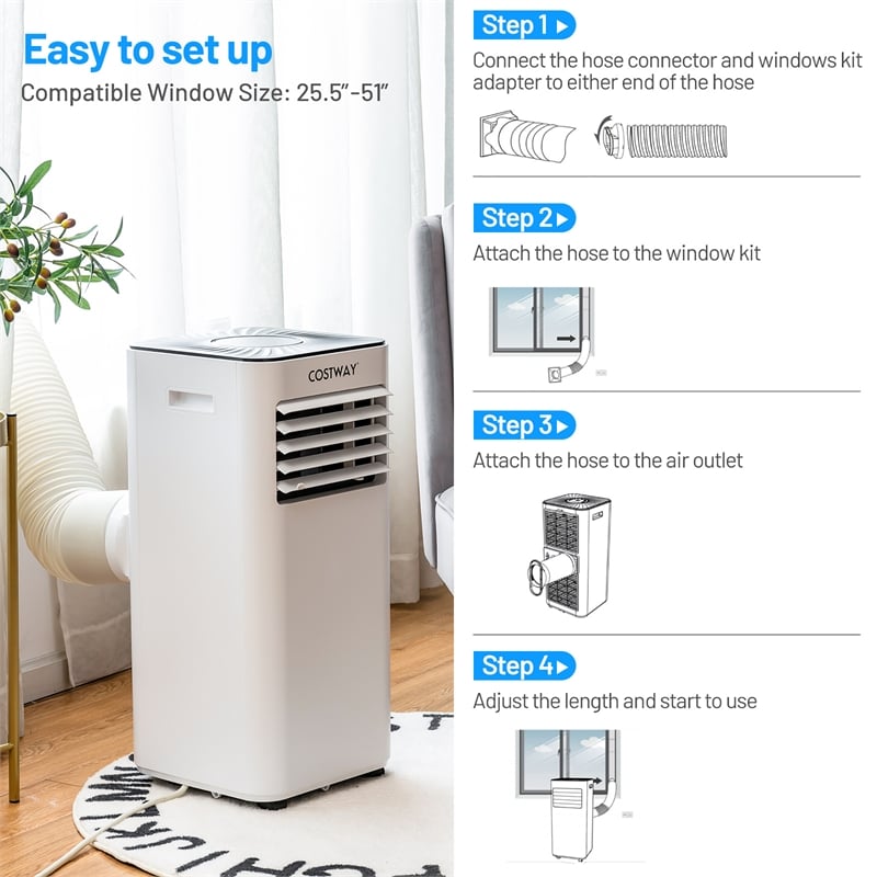 Portable Air Conditioner 6000 BTU (10000 BTU ASHRAE) Evaporative Air Cooler
