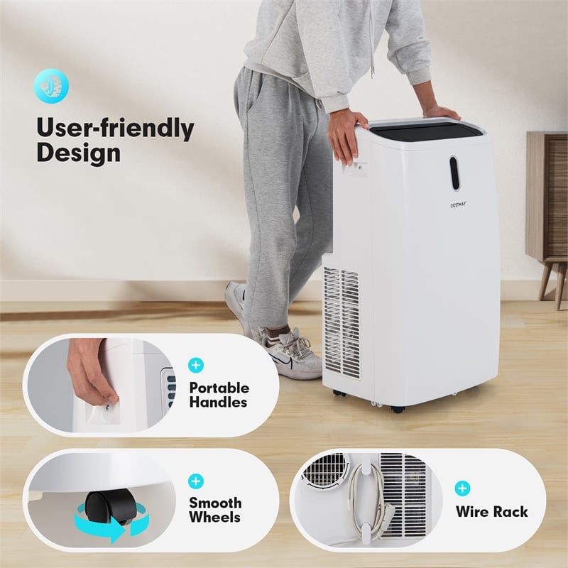 8800 BTU (12000 BTU ASHRAE) Portable Air Cooler with APPand WiFi Smart Control