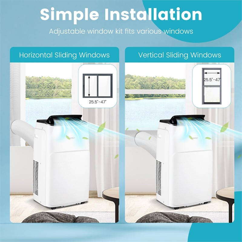 13000 BTU Portable Air Conditioner with Cool Fan Heatand Dehumidifier