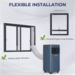 6000 BTU (10000 BTU ASHRAE) Portable Air Conditioner with Remote Control