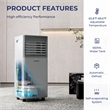 6000 BTU (10000 BTU ASHRAE) Portable Air Conditioner Air Cooler Gray
