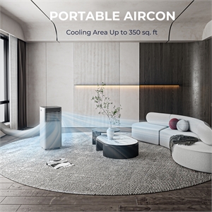 6000 BTU (10000 BTU ASHRAE) Portable Air Conditioner Air Cooler Gray
