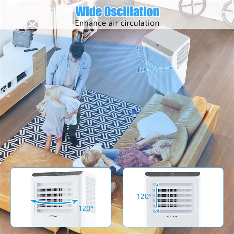 6500 BTU(10000 BTU ASHRAE) Portable Air Conditioner Freestanding Air Cooler