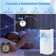 6500 BTU(10000 BTU ASHRAE) Portable Air Conditioner with Fanand Dehumidifier