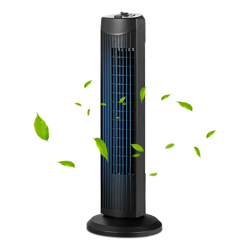 Fantask 35W 28inchOscillating Tower Fan 3 Wind Speed Quiet Black