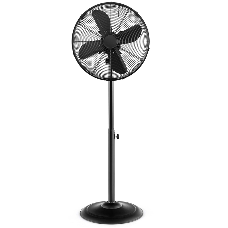 16inch Standing Pedestal Fan with 3 Speed Settings Carrying Handle Black Black
