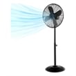 16inch Standing Pedestal Fan with 3 Speed Settings Carrying Handle Black Black