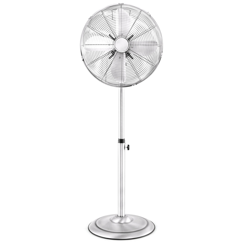 16inch Standing Pedestal Fan with 3 Speed Settings Carrying Handle SilverSilver