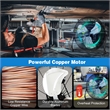 20 Inches High Velocity Floor Fan with 3 Powerful Speeds Black
