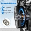 20inch High Velocity Standing Fan with 3 Speeds and Adjustable Height Black