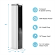 3 In 1 Portable Evaporative Air Cooler 40inch Bladeless Cooling Tower Fan White