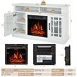 48inch Fireplace TV Stand with 1400W Electric Fireplace White