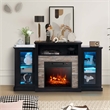 Fireplace TV Stand and 18inch Electric Fireplace Black