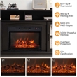 58inch Fireplace TV Stand with 1400W Electric Fireplace Black