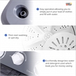 Portable Mini Compact Twin Tub 20Lbs Total Washing Machine Washer Spain Gray