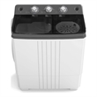 Twin Tub Portable Washing Machine with Drain Pump Timer Control Dorm Gray