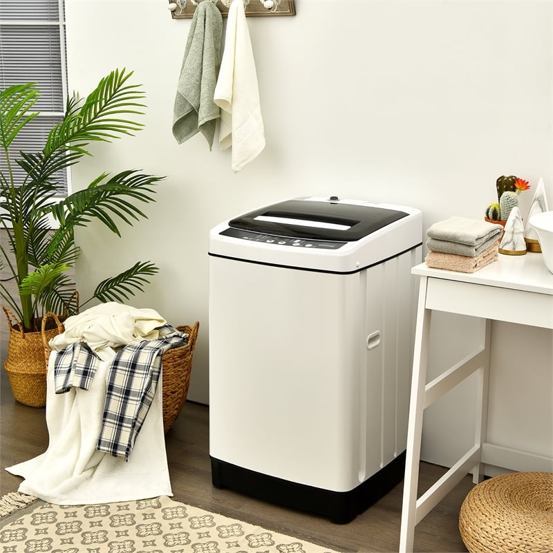 Full Automatic Washing Machine 1.5 Cu.Ft 11 LBS Spin Dryer White