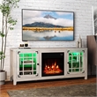 58inch Fireplace TV Stand and 18inch Electric Fireplace Gray