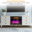 28.5inch Fireplace Electric Embedded Insert Heater Glass Black