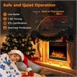 23inch 750 with 1500W 5000 BTU Electric Fireplace Insert with Timer Black