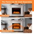 23inch 750 with 1500W 5000 BTU Electric Fireplace Insert with Timer Black