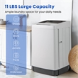 Portable Washing Machine 11 LBS Full Automatic Washer Machine Gray