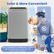 Portable Washing Machine 11 LBS Full Automatic Washer Machine Gray